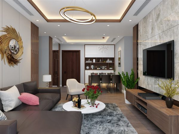 Thiết kế nội thất chung cư cho phòng khách