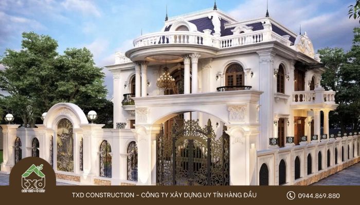 Các yếu tố ảnh hưởng đến chi phí xây biệt thự Pháp