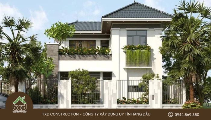 Cách tính chi phí xây dựng biệt thự 2 tầng