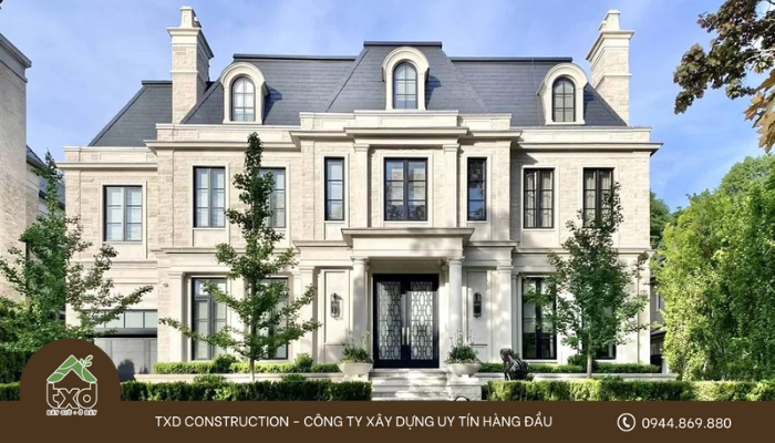 Biệt thự châu Âu cổ điển 3 tầng 4 tỷ