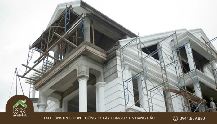 Hoàn thiện nhà quá trình hoàn thiện các hạng mục còn lại sau khi đã hoàn thành phần xây thô