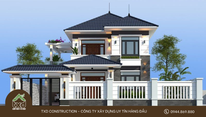 Mẫu nhà 2 tỷ mái Nhật độc đáo