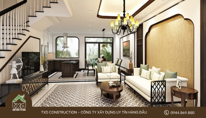 Xây nhà 4 tỷ phong cách Indochine