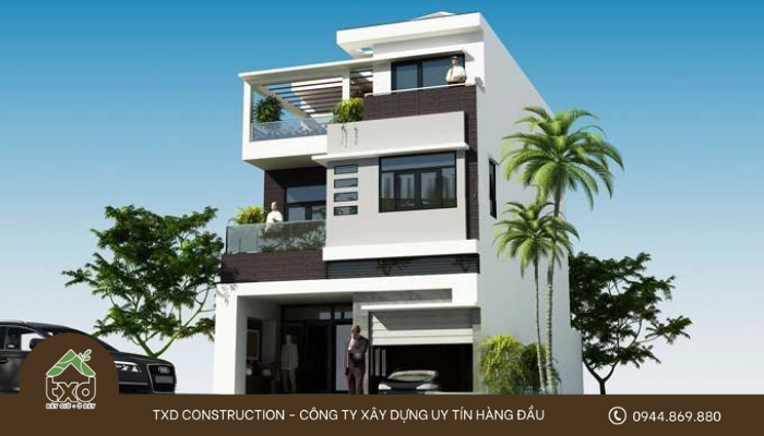 Xây nhà 3 tầng trọn gói giúp tiết kiệm hơn thự thuê nhân công