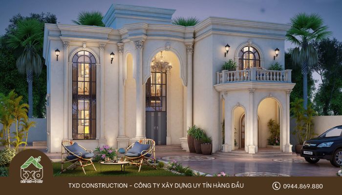 Bóc tách chi tiết giá xây biệt thự tân cổ điển