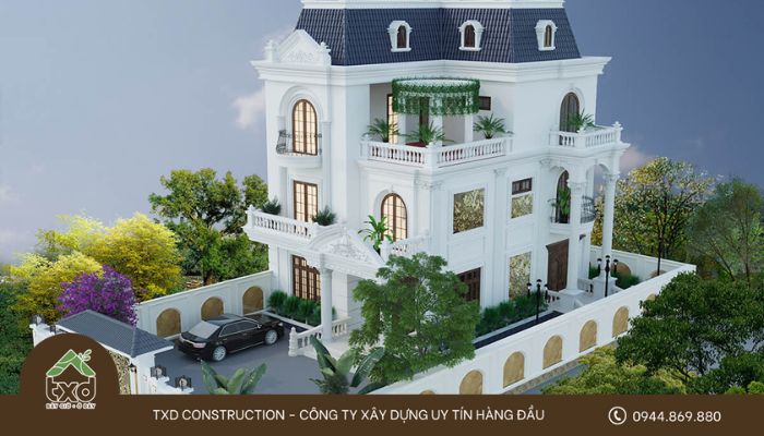 Đặc trưng của kiến trúc biệt thự kiểu Pháp