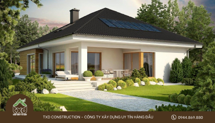 Diện tích rộng và tính thẩm mỹ cao là ưu điểm lớn nhất của biệt thự vườn