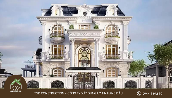 Biệt thự tân cổ điển mái Mansard 4 tỷ