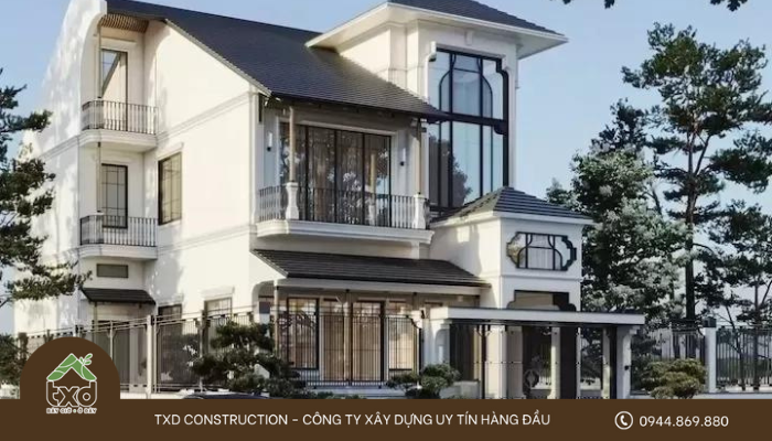 Xây nhà 5 tỷ phong cách hiện đại