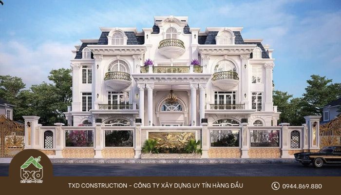 Các loại chi phí xây biệt thự Pháp