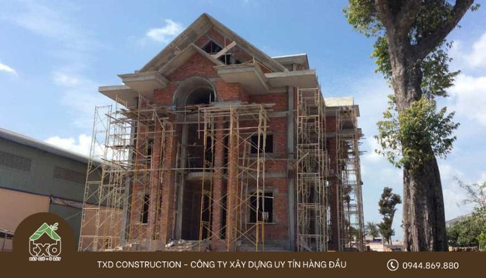Các bước để xây dựng phần thô biệt thự