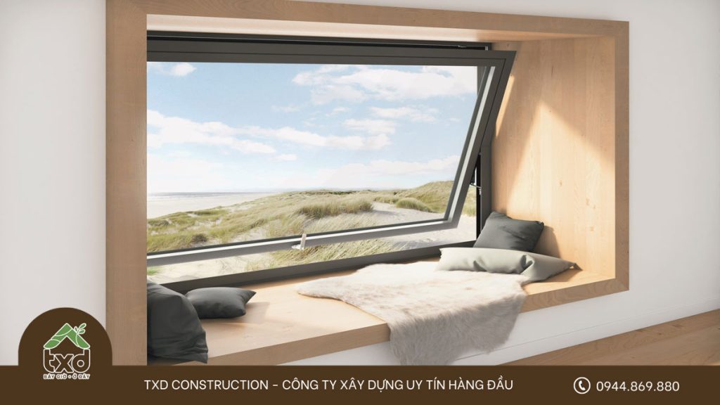 Thiết kế bệ cửa sổ nghiêng