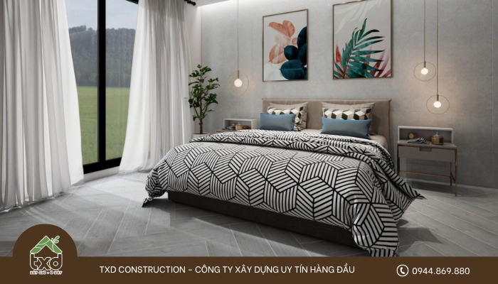 Chọn gạch phòng ngủ ưu tiên sự êm dịu và ấm cúng