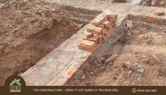 Cấu tạo móng gạch có thể được chia thành nhiều loại khác nhau