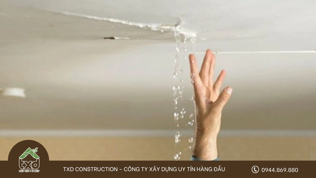 Cách chống thấm trần nhà bị nứt hiệu quả, đúng kỹ thuật