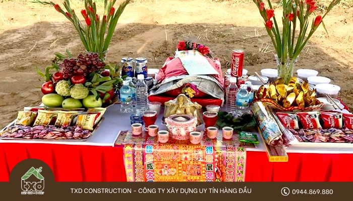 Thực hiện nghi lễ động thổ đúng phong tục